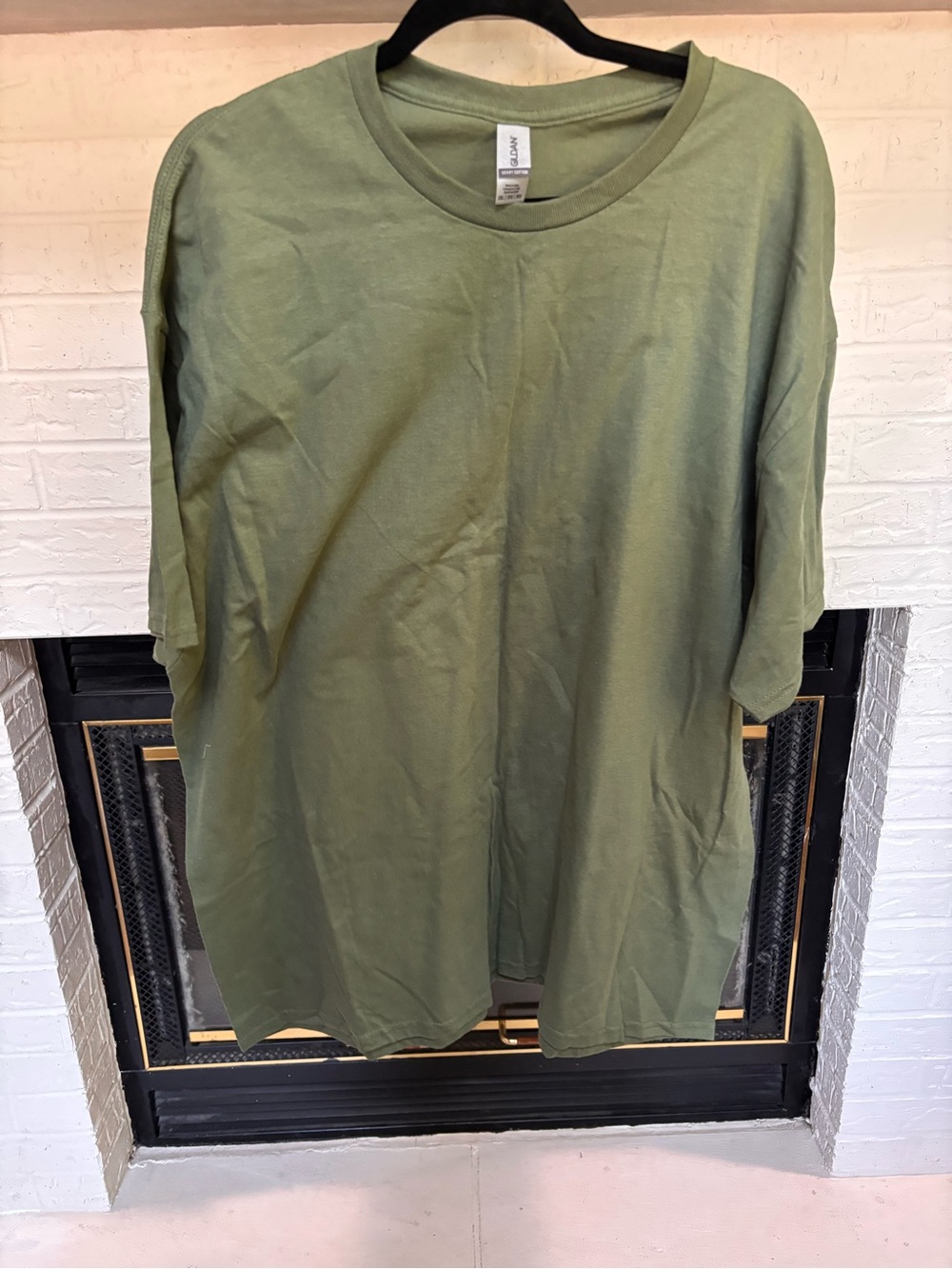 Gildan Olive Green Short Sleeve Crew Tee